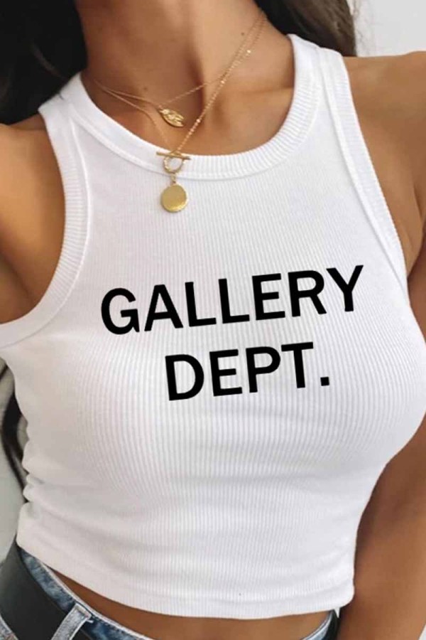 White Sexy Casual Print Letter O Neck Tops