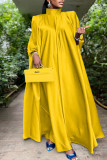 Желтые повседневные однотонные водолазки в стиле пэчворк Прямые платья