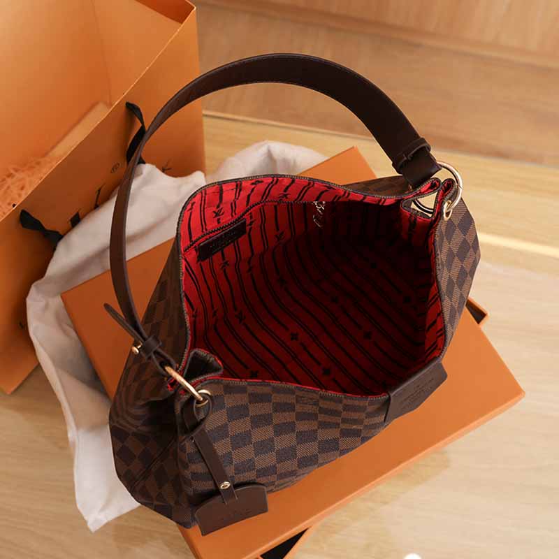 

Brown Elegant Plaid Patchwork Bags