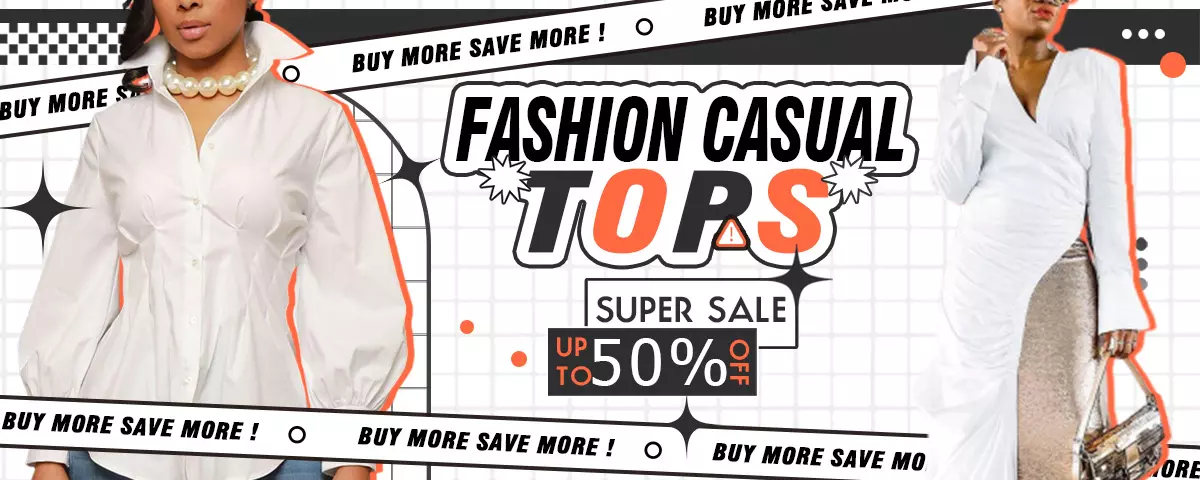 Fashion Casual Tops Super Sale, Up to 50% Off