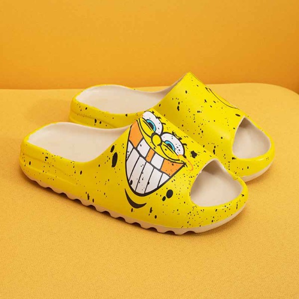 Gele casual eenvoud afdrukken geopende comfortabele schoenen