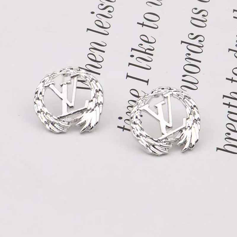 

Silver Street Geometric Patchwork Letter Earrings