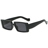 Black Casual Daily Solid Patchwork Sunglasses