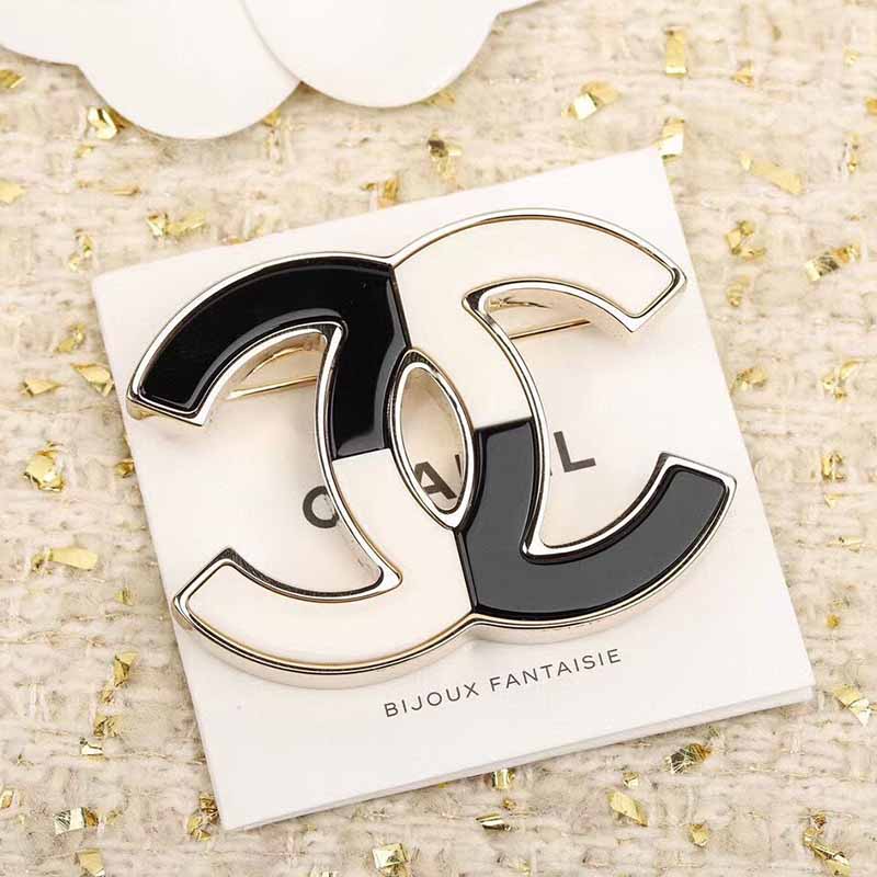 

Black And White Simplicity Geometric Patchwork Brooch