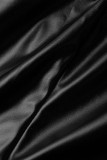 Темно-коричневые сексуальные сплошные лоскутные обычные однотонные шорты с высокой талией