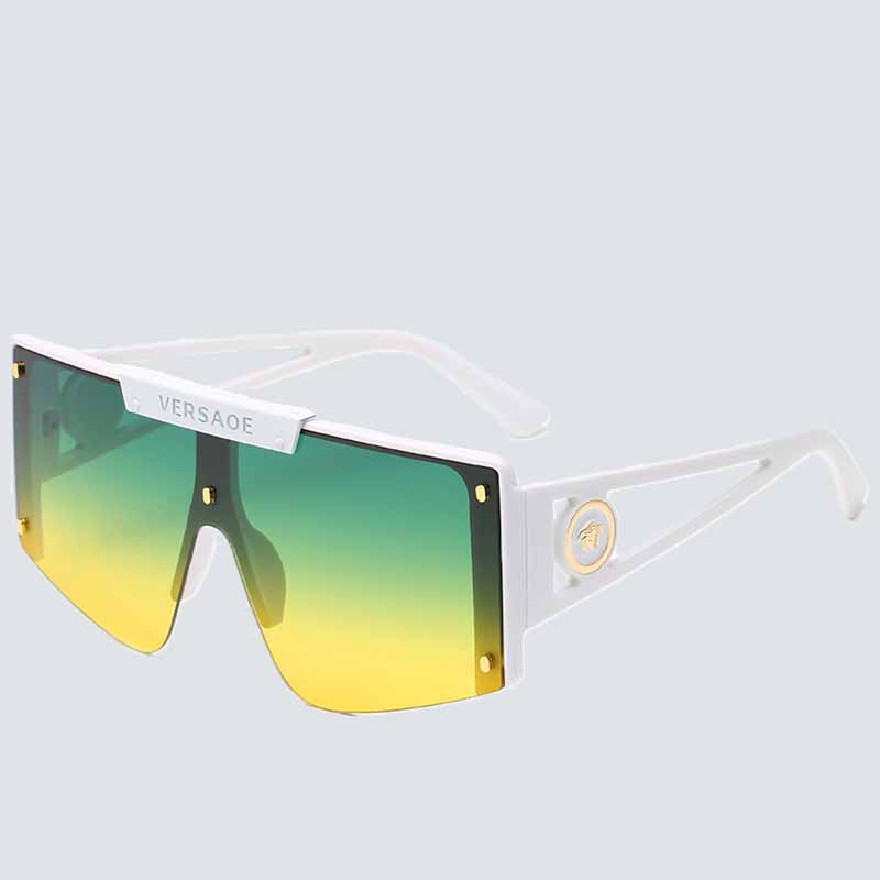 

Green Yellow Street Simplicity Figure Letter Sunglasses