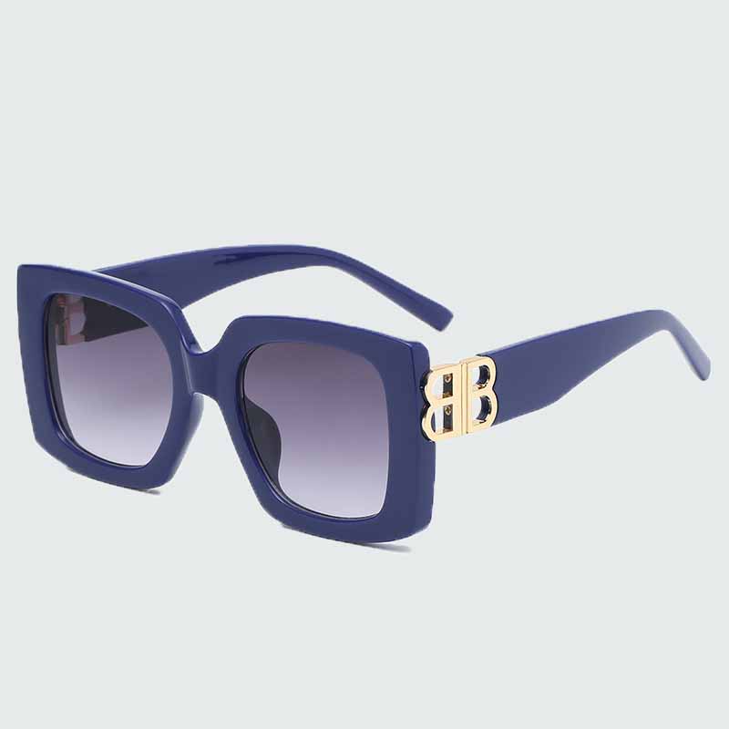 

Blue Casual Street Letter Patchwork Sunglasses