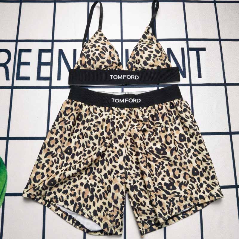 

Yellow Sexy Vacation Print Letter Swimwears