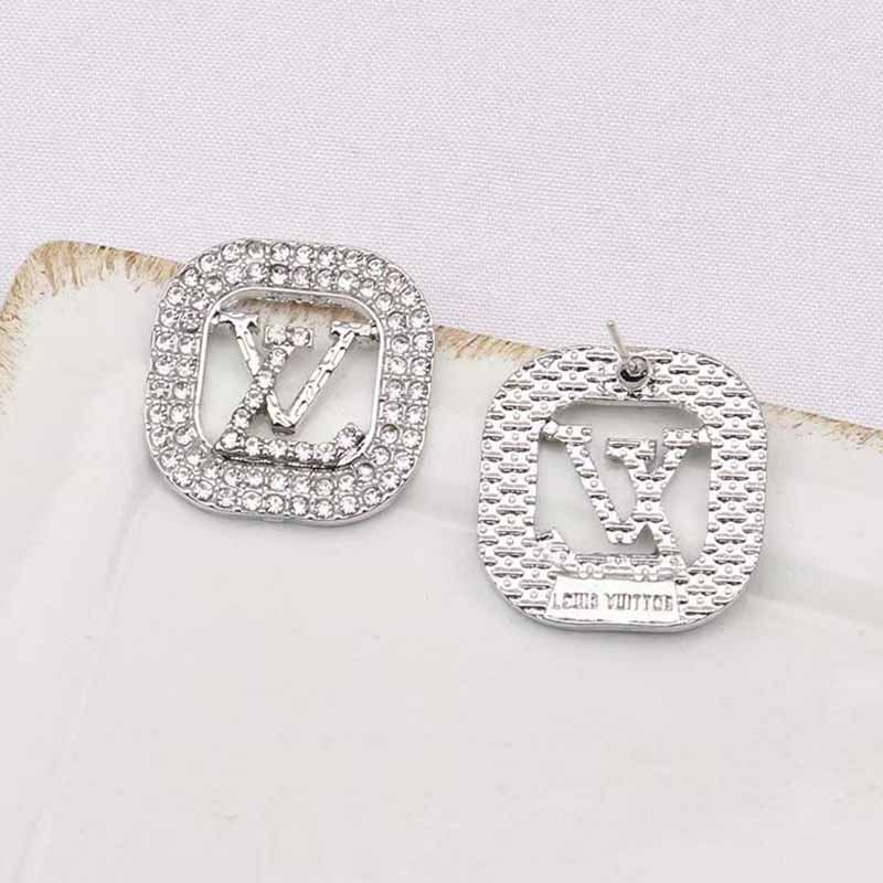 

Silver Street Geometric Rhinestone Earrings