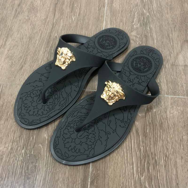 

Black Gold Casual Metal Accessories Decoration Opend Comfortable Shoes