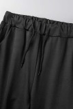 Giallo Casual Solido Patchwork Fold Skinny Vita alta Pantaloni tinta unita convenzionali
