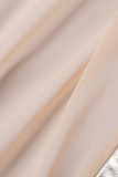 Calças retas finas prateadas casuais contrastantes cintura média lapis patchwork