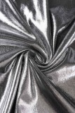 Robes de robe sans manches à bretelles spaghetti solides et sexy gris foncé