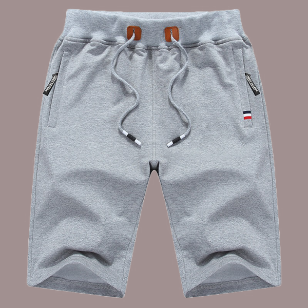 Pantalones cortos informales de color sólido con tiras rectas de cintura alta y pierna ancha de color liso gris claro
