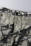 Camouflage casual street print patchwork zak hoge taille rechte volledige print bodems