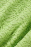 Светло-зеленое сексуальное однотонное платье с открытой спиной и без бретелек без рукавов Платья