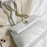 Multi-color Casual Street Striped Patchwork Chains Bags