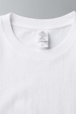 Mintgröna Casual Solid Basic O-hals T-shirts