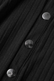 Черные сексуальные однотонные платья-юбки-карандаш с пряжкой в ​​стиле пэчворк