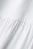 Белый сексуальный однотонный бинт в стиле пэчворк с ремешком без рукавов из двух частей