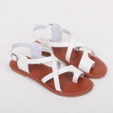 White Casual Patchwork Solid Color Round Shoes