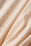 Черно-белый повседневный принт Пэчворк с разрезом косой воротник с коротким рукавом из двух частей