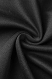 Vestidos de noite pretos sexy formais sólidos patchwork sem costas fora do ombro