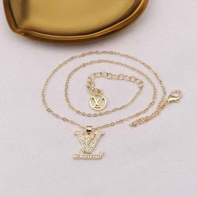 

Gold Simplicity Geometric Chains Rhinestone Necklaces