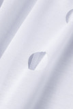 Белый сексуальный уличный твердый выдолбленный лоскутный воротник на молнии с длинным рукавом из двух частей