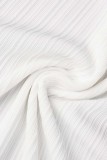 Weiße sexy feste rückenfreie Spaghetti-Träger-lange Kleid-Kleider