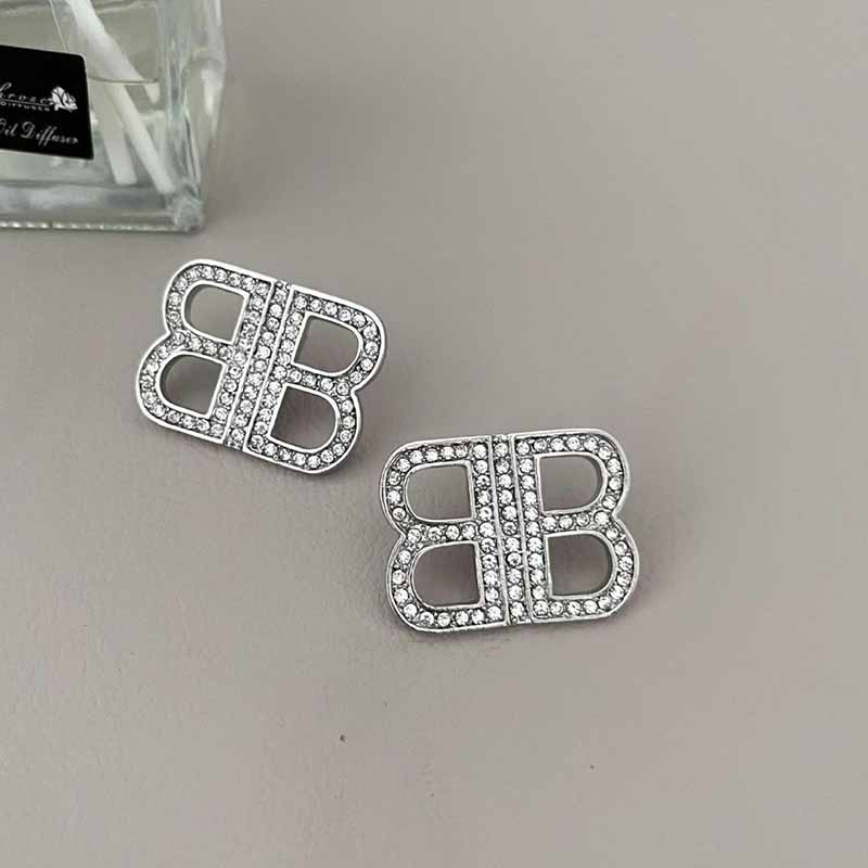 

Silver Street Letter Patchwork Earrings