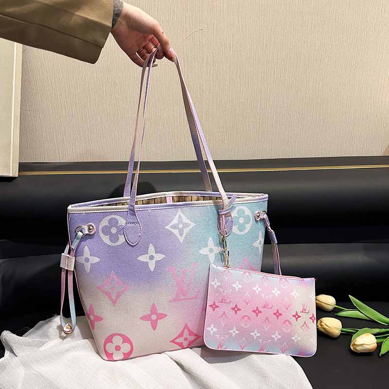 

Multi-color Street Letter Geometric Patchwork Bags