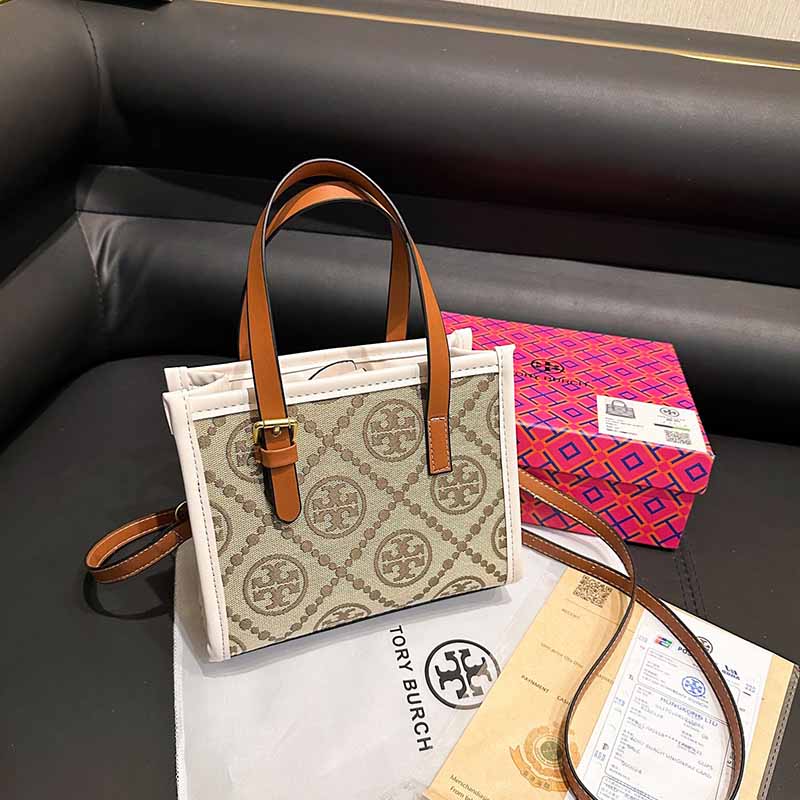 

White Simplicity Geometric Patchwork Bags