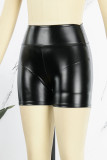 Черные сексуальные однотонные однотонные лоскутные брюки с высокой талией и карандашом в стиле пэчворк