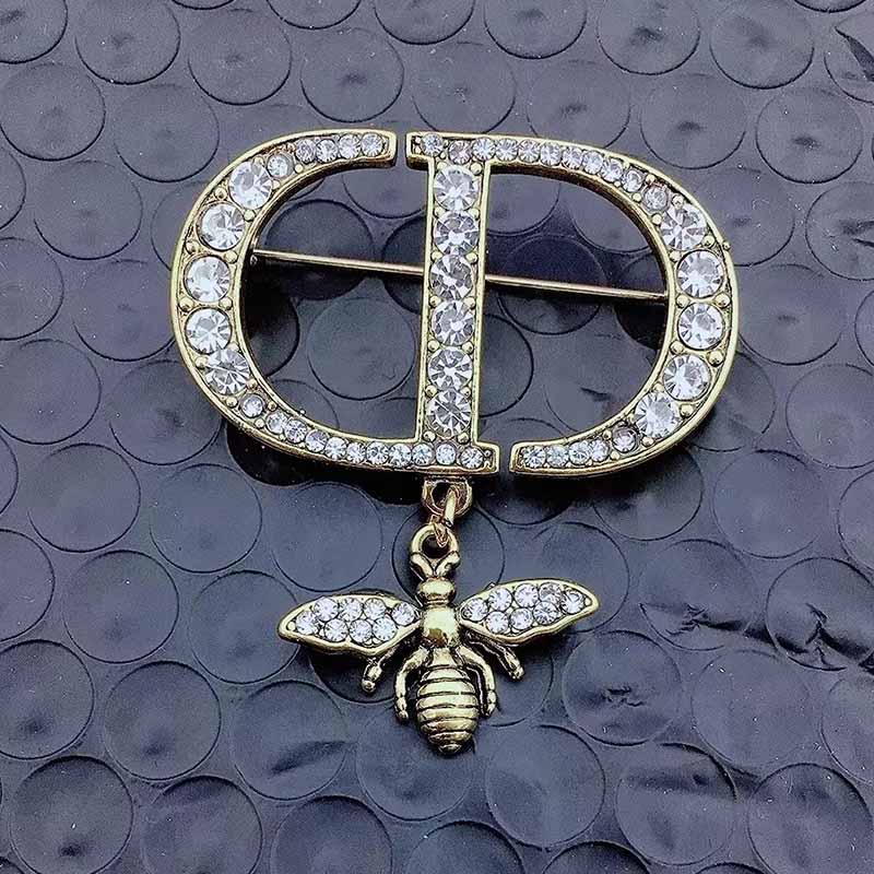 

Gold Vintage Geometric Patchwork Rhinestone Brooch