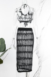 Цвета хаки сексуальные однотонные выдалбливают лоскутное платье с открытой спиной и разрезом на бретельках без рукавов из двух частей