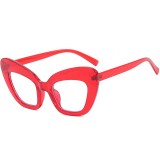 Óculos de sol de patchwork com estampa de moda vermelha