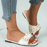 Apricot Casual Rivets Patchwork Comfortable Out Door Shoes