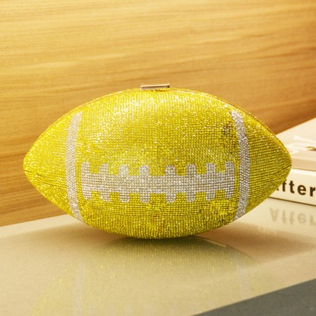 Yellow Casual Daily Patchwork Rhinestone Bags