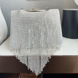 Silver Casual Daily Party Formella Solid Tassel Patchwork-väskor
