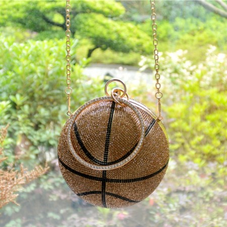 Brownness Casual Daily Party Patchwork Rhinestone Bags