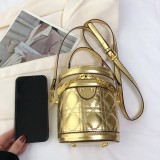 Silver Casual Daily Solid Patchwork Zipper Bags