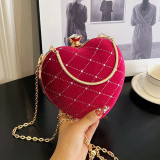 Pink Casual Daily Patchwork Chains Bags