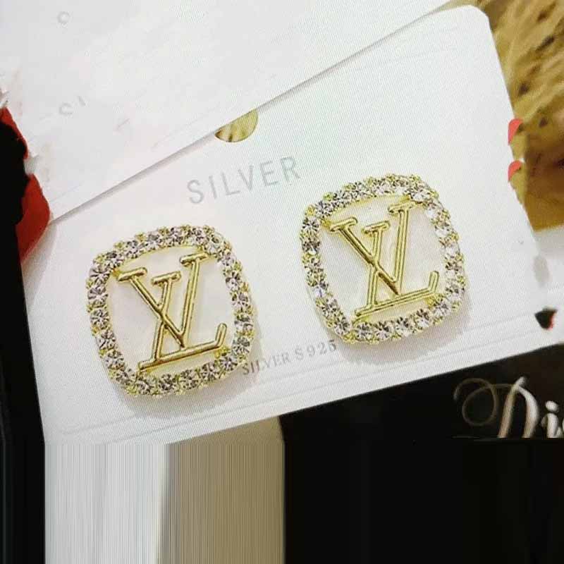 White Simplicity Letter Patchwork Earrings
