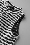 Barboteuses skinny noires décontractées en patchwork avec col à fermeture éclair