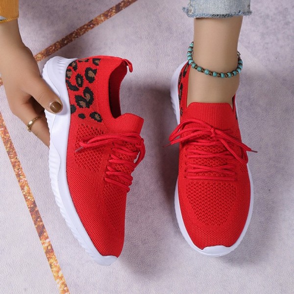 Красная повседневная спортивная одежда, ежедневная лоскутная уздечка, круглая удобная уличная спортивная обувь для бега