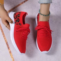 Красная повседневная спортивная одежда, ежедневная лоскутная уздечка, круглая удобная уличная спортивная обувь для бега