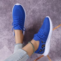 Blue Casual Sportswear Daily Patchwork Frenulum Round Comfortable Out Door Sport Running Shoes