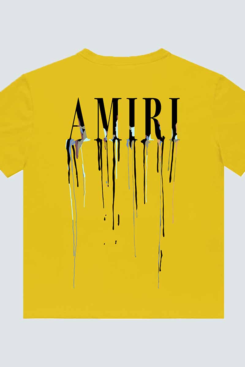 

Yellow Black Casual Print Letter O Neck Tops