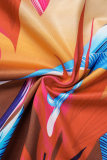 Costumi da bagno patchwork con stampa sexy multicolore